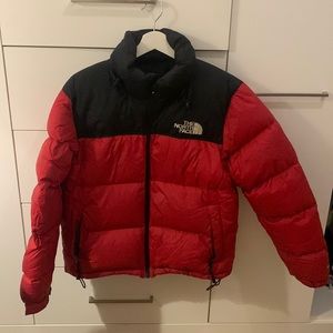 North face 700 red jacket, almost brand new